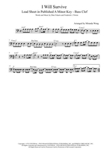 I Will Survive Lead Sheet For Trombone And Piano In Published A Minor Key