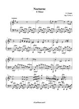 F Chopin Nocturne Op 72 No 1