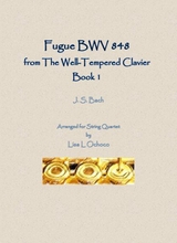 Fugue Bwv 848 From The Well Tempered Clavier Book 1 For String Quartet