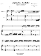 Korsakov Flight Of The Bumblebee For Trumpet Piano