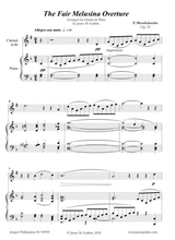 Mendelssohn The Fair Melusina Overture Op 32 For Clarinet Piano
