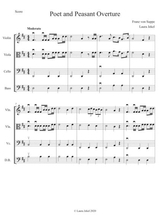 String Orchestra Arrangement Of Poet And Peasant Overture By Von Suppe
