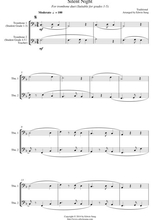 Silent Night For Trombone Duet Suitable For Grades 1 5