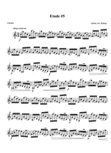 Clarinet Etude 5 Arr Marten King