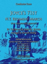 March Joyces 71st N Y Regiment March For Saxophone Quintet SaTTB Or AaTTB