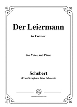 Schubert Der Leiermann In F Minor Op 89 No 24 For Voice And Piano