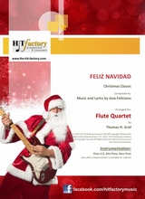 Feliz Navidad Christmas Classic Flute Quartet