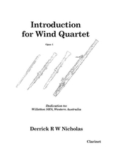 Introduction For Wind Quartet Clarinet