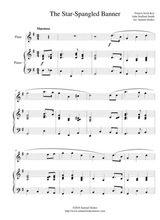 The Star Spangled Banner For Flute And Piano