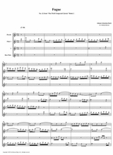 Fugue 12 From Well Tempered Clavier Book 2 Flute Quartet