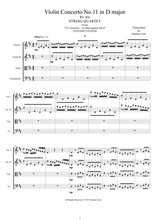 Vivaldi Concerto No 11 In D Major Op 4 Rv 204 For String Quartet