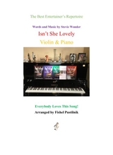 Isnt She Lovely For Violin And Piano