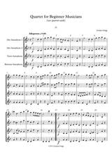 Quartet For Beginner Musicians Sax Quartet Aatb