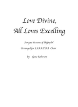 Love Divine For SATB Choir Hyfrydol Tune
