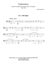 Explorations Etudes For Euphonium Baritone Horn Or Trombone