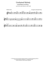 Unchained Melody Tenor Or Soprano Saxophone Concert Key