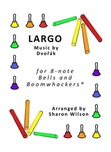 Largo For 8 Note Bells And Boomwhackers With Black And White Notes