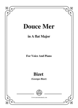Bizet Douce Mer In A Flat Major For Voice And Piano