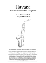 Havana Cover Version For Alto Saxophone