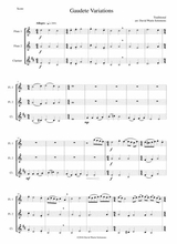 Gaudete Variations For 2 Flutes And Clarinet