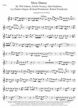 Slow Dance Violin Easy Key Of C