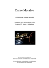 Danse Macabre Arranged For Trumpet Piano