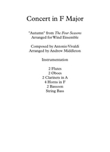 Autumn From The Four Seasons Arranged For Wind Ensemble