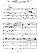 Mozart Piano Sonata No 16 In C Major First Movement