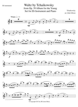 Waltz From Album For The Young For Alto Sax And Piano