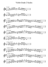 Grade 2 Violin Scales