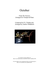 October From The Seasons Arranged For Trumpet And Piano