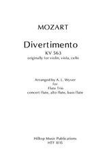 Divertimento Trio Arr Concert Flute Alto Flute And Bass Flute Kv 563