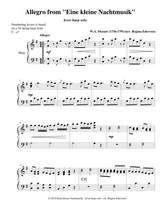 Allegro From Eine Kleine Nachtmusik Mozart Lever Harp Solo